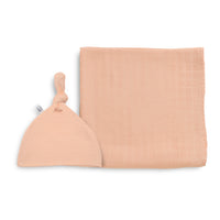 Knotted Beanie & Swaddle Set | Just Peachy