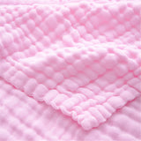 Set of 3- 100% Organic 6 layered Muslin Bath Towel- Blush & Cloud