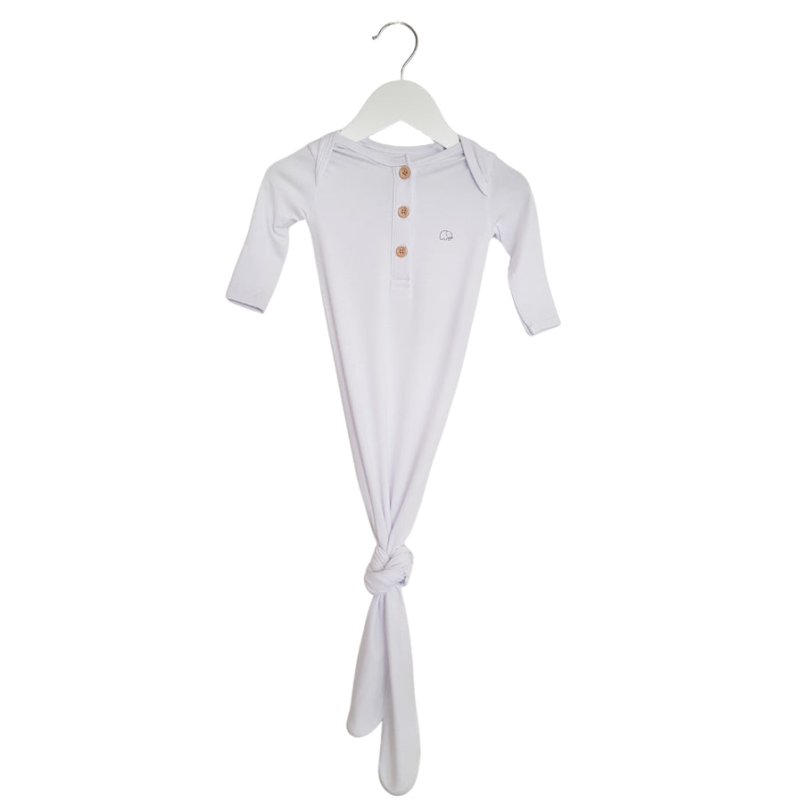 Organic Bamboo Knotted Gown & Beanie Set | Daisy