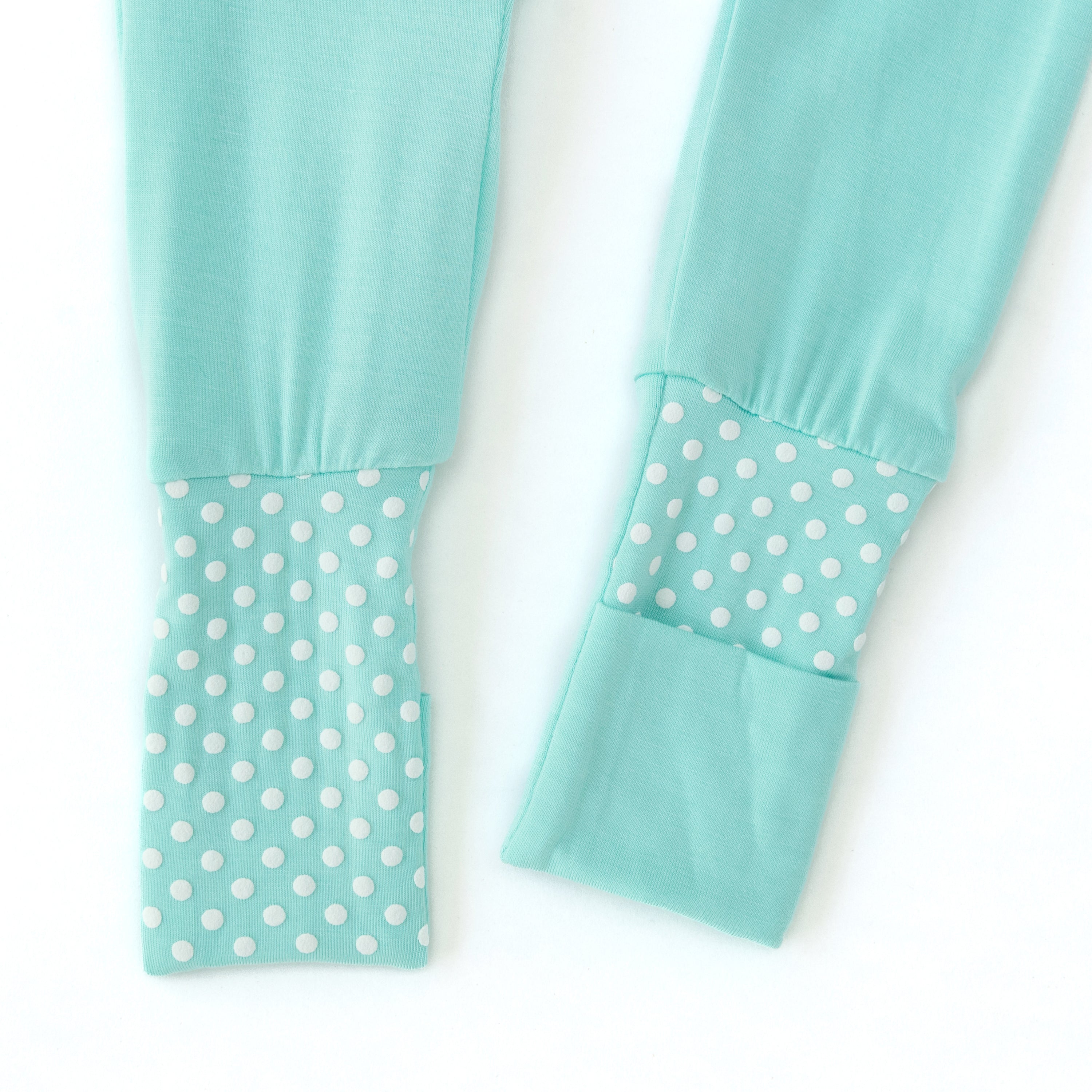 Organic Zipper Romper - Glacier Blue