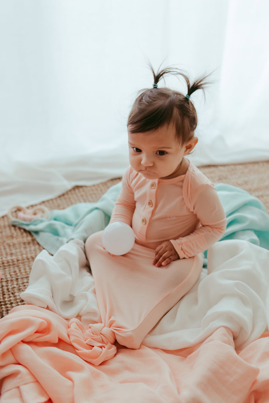 Set of 3 Organic Bamboo Swaddle- Pastel Perfection