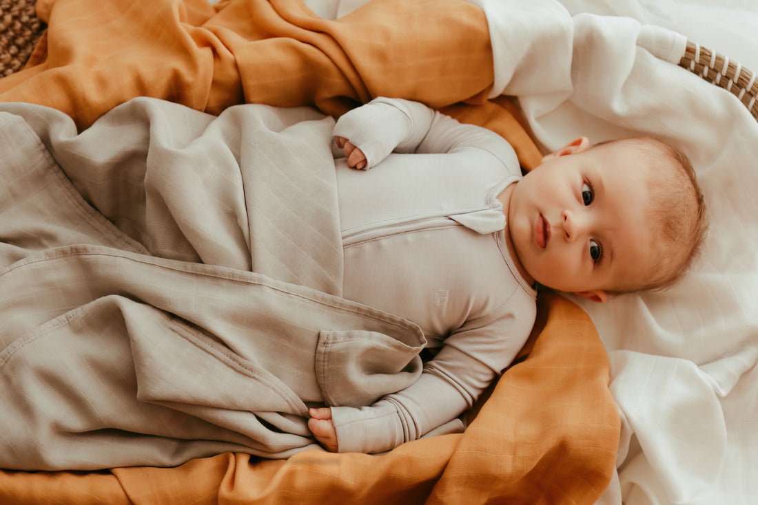 Set of 3 Organic Bamboo Swaddle- Daybreak
