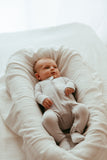 Bamboo Swaddle & Sleep Suit Newborn Gift Set- Grey