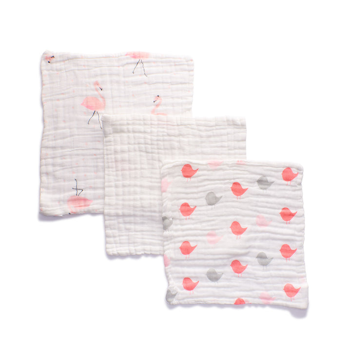 Baby Face Cloth - Bird Herd