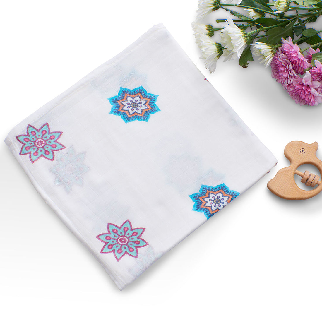 Organic Bamboo Muslin Swaddle | Dharma Mandala