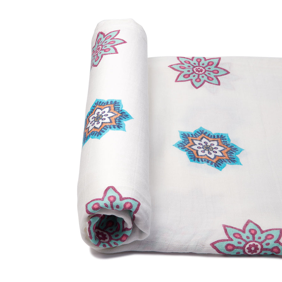 Organic Bamboo Muslin Swaddle | Dharma Mandala