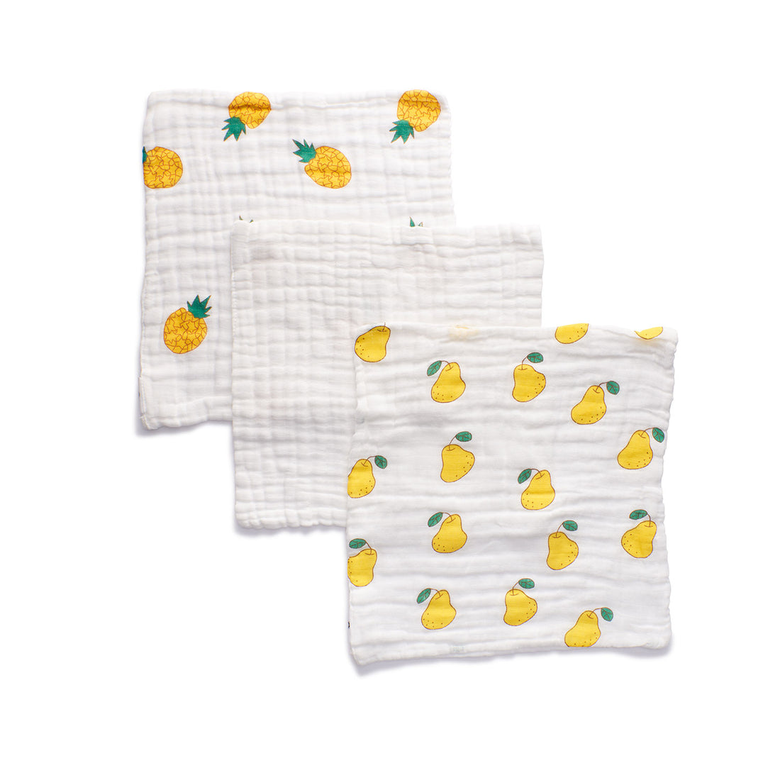 Baby Face Cloth | 100% Organic | Set of 3 | Quite a Pear