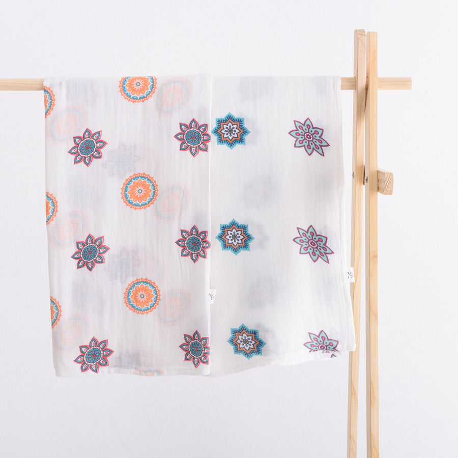Organic Bamboo Muslin Swaddle  | Set of 2 | Aria & Ameya