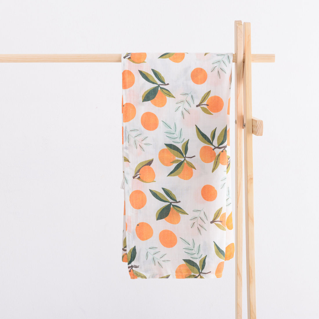 Organic Bamboo Muslin Swaddle | Tangerine Heaven