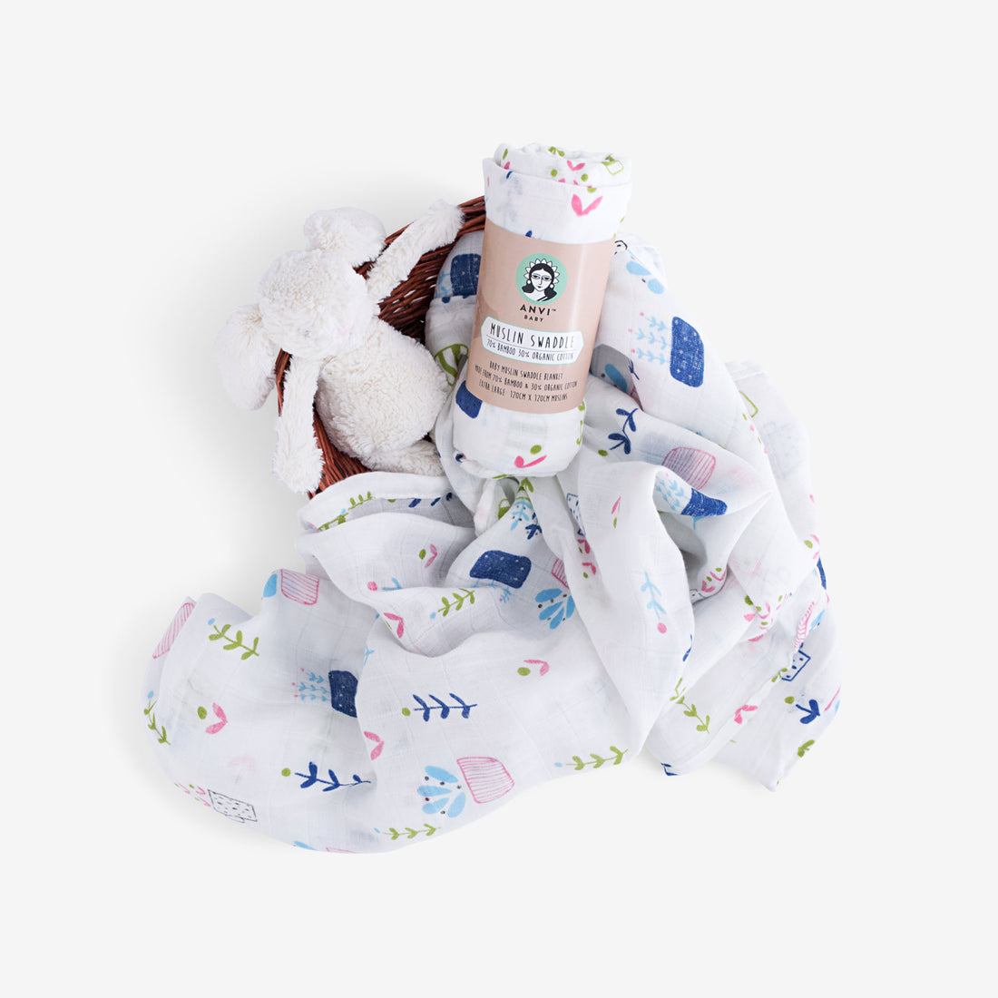 Muslin Swaddle | Garden Fresh