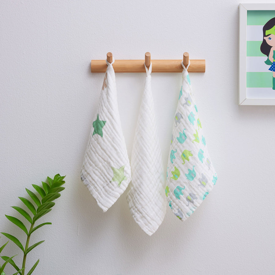 Baby Face Cloth | 100% Organic | Set of 3 | Trunk Nebula