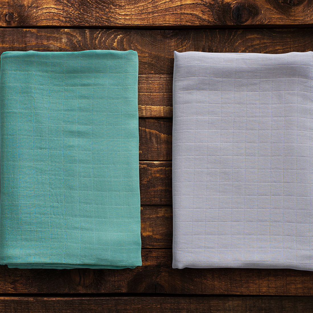 Organic Bamboo Muslin Swaddle  | Set of 2 | Turbid Waters