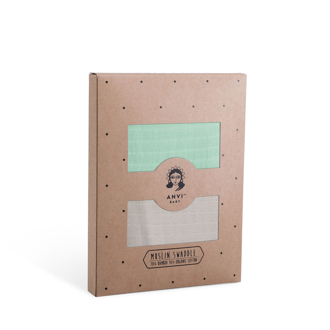 Organic Bamboo Muslin Swaddle  | Set of 2 | Turbid Waters