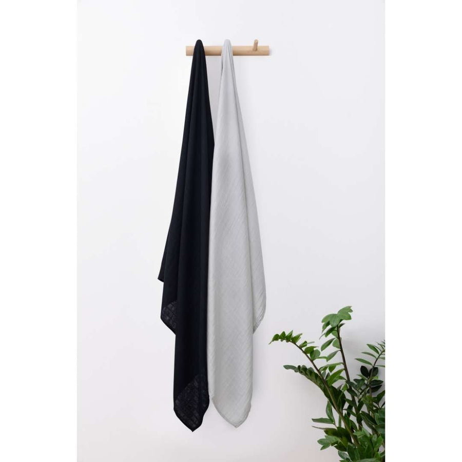Organic Bamboo Muslin Swaddle  | Set of 2 | Smokey Night