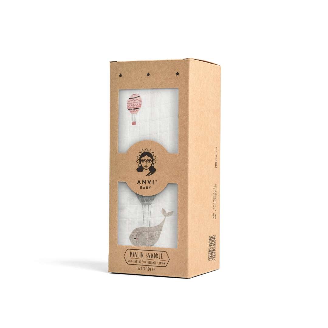 Organic Bamboo Muslin Swaddle | Wild & Free