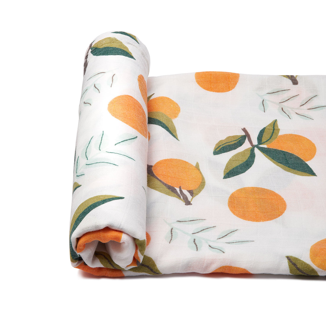 Organic Bamboo Muslin Swaddle | Set of 2 | Pineapple & Tangerine