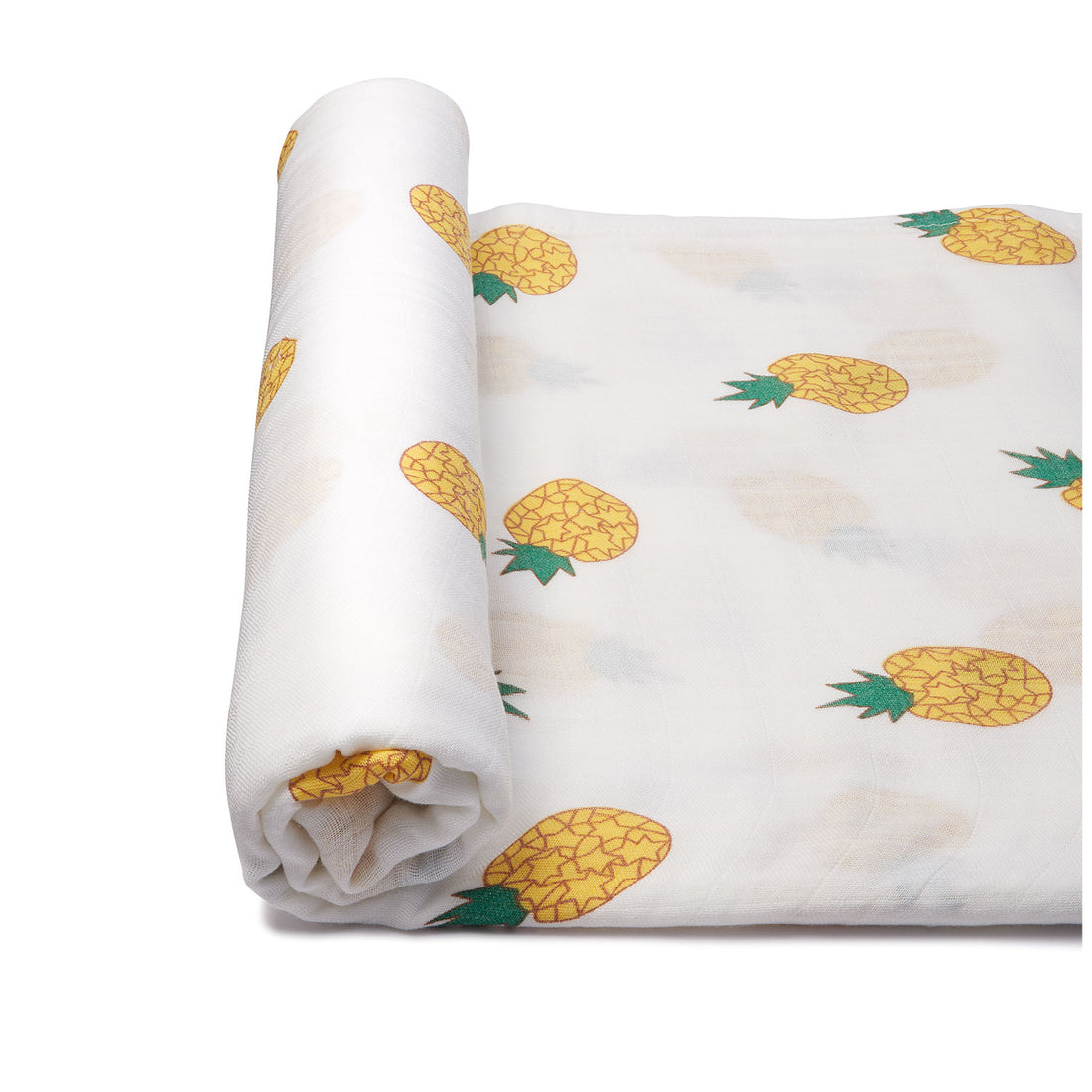 Organic Bamboo Muslin Swaddle | Set of 2 | Pineapple & Tangerine